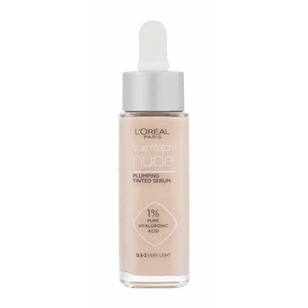 Loréal Paris 30 ml True Match Nude Plumping Tinted Erum, 0,5-2 mycket lätt, smink