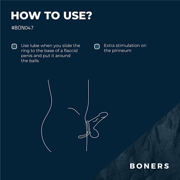 Boners - Cock ring Blå