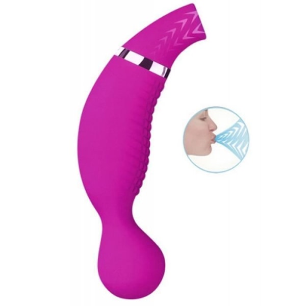 Sugande klitorisstimulator och 12-växlad vibrator USB-laddning Violet TU