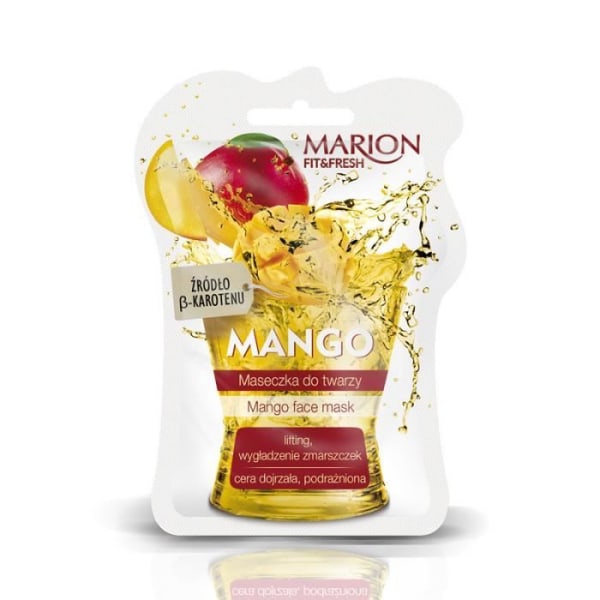 Fit&amp;Fresh Face Mask maseczka do twarzy lifting i wygładzenie zmarszczek Mango 7,5 ml