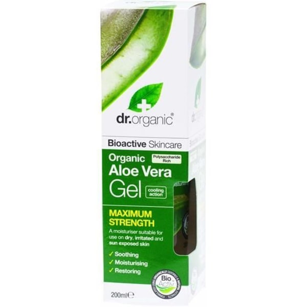 Dr Organic Aloe Vera Gel 200ml. Produktegenskaper: Kön: Kvinnor Corpo e Bagno: Idratanti Textur/Format: Gel