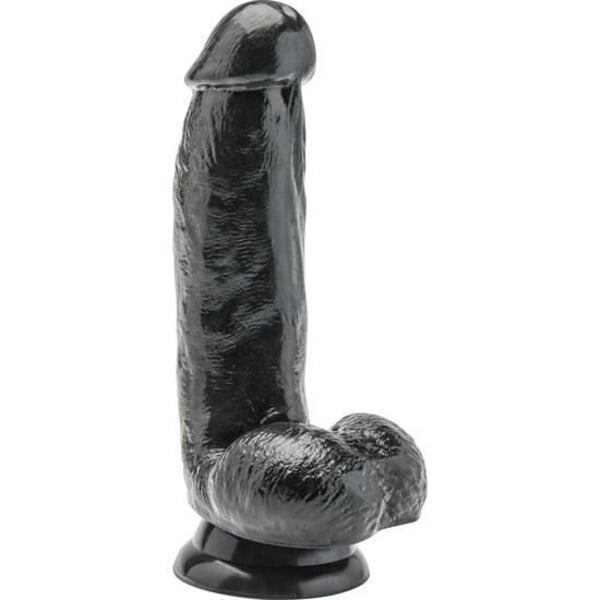 dildo 15 cm svarta testiklar från TOYJOY - storlek:U