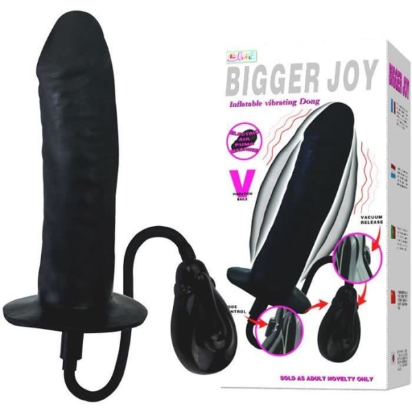 Vibrator - LRDP - Större Glädje - Automatisk uppblåsning - Vibrerande - Svart Svart