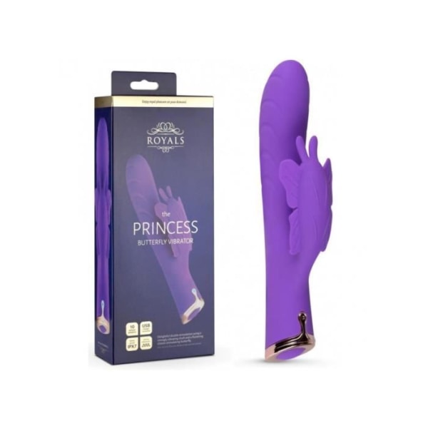 Royal Princess USB-vibrator med klitorisstimulator