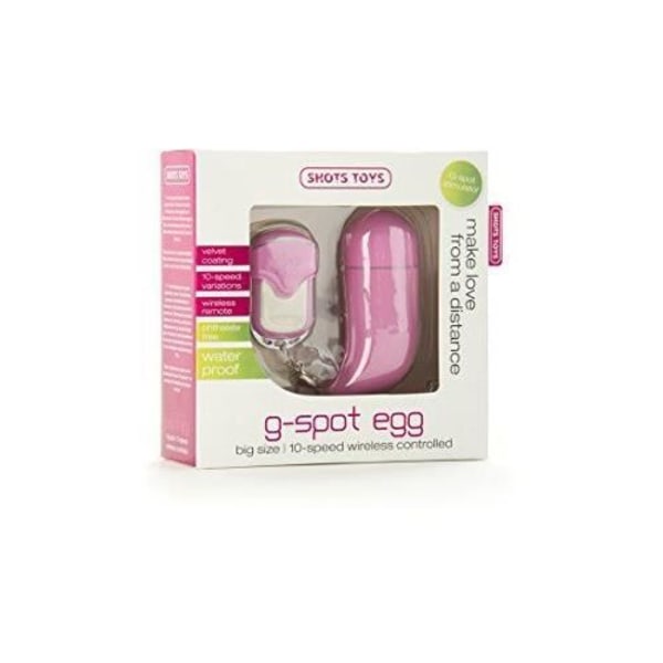 Shots Toys G-spot 10 Speed Remote Vibrating Egg Pink