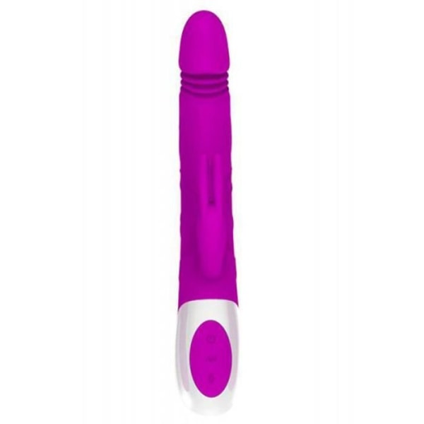 Rabbit vibratorhuvud kommer och går 4 hastigheter massagebollar 12 hastigheter USB Pink TU