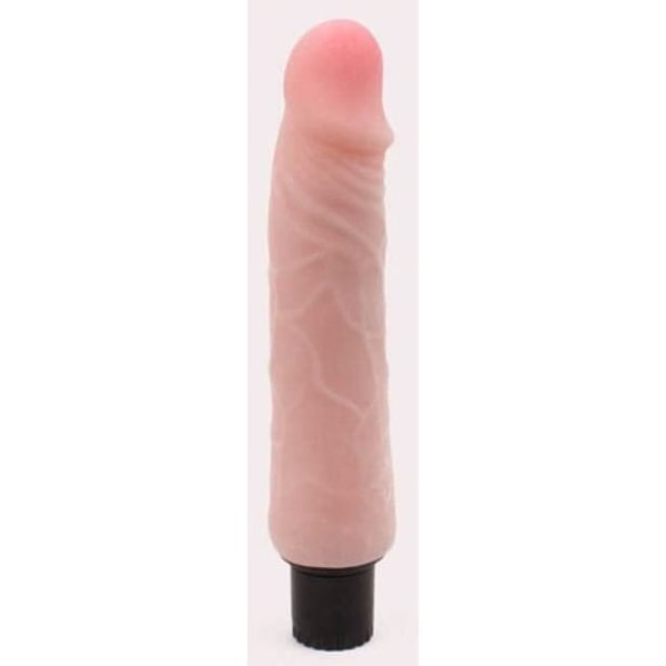 Realistisk vibrerande dildo med tuppkött 17,5 x 4,3 cm