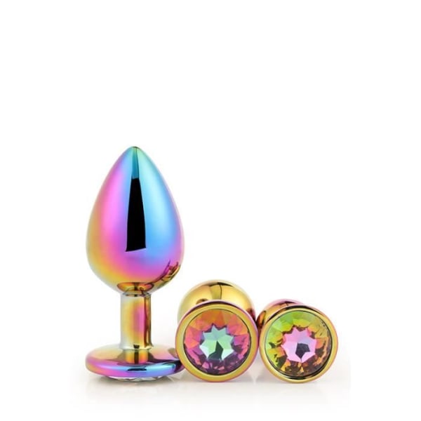 Plug Dream Toys - Glittrande Multicolor Plug Set