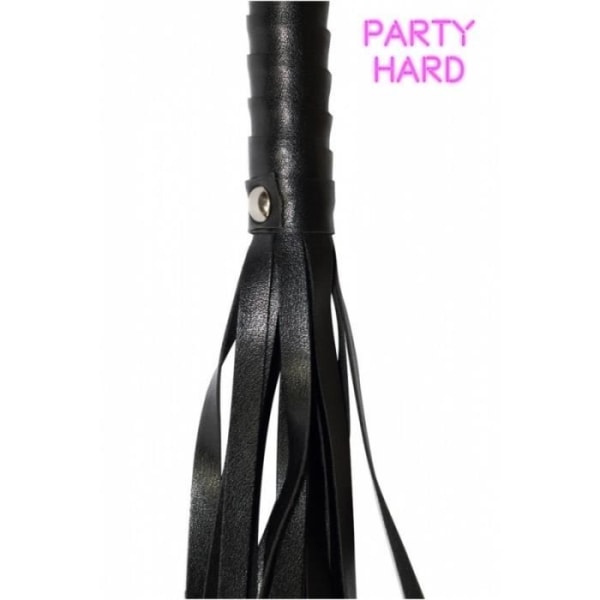 Martinet Whip Nitar Whip Tunt Pvc Handtag 49 Cm Svart