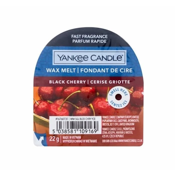 Yankee Candle 22g svart körsbär, doftvax