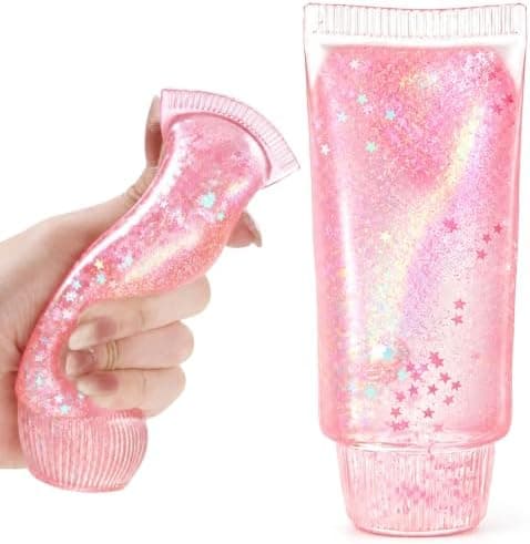 Tandkräm Squishy Stressboll, Långsamt Stigande Klämleksak Pink