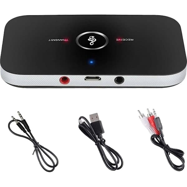 2-i-1 Bluetooth-sender og -mottaker trådløs lydsender