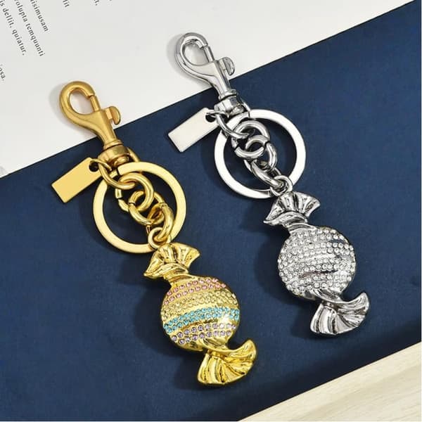 Väskberlock, söta handväskberlocker, väsktillbehörsberlocker, väskkedjor, handväskberlocker Silver Candy