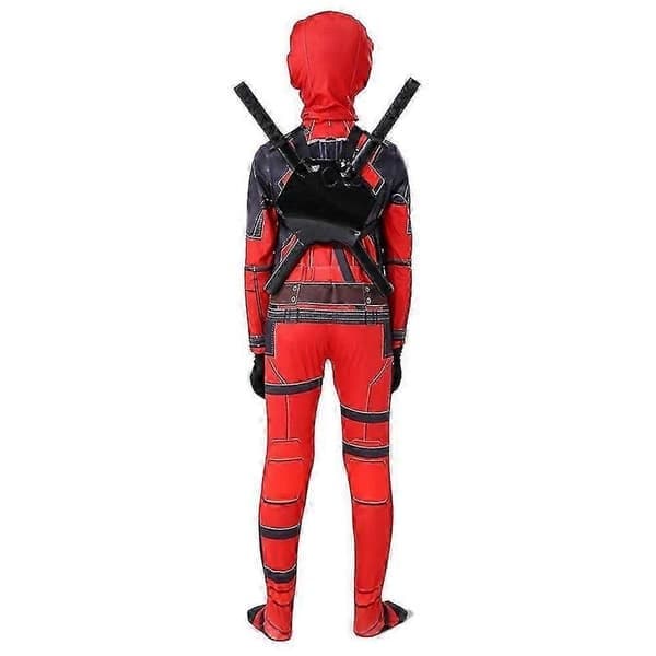 Deadpool cosplay-kostyme for Halloween og konvensjoner, størrelse 120 cm 120cm