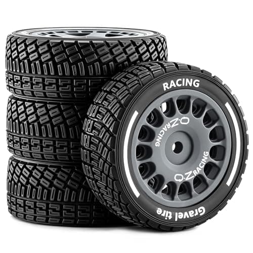 12 mm Hex RC Drift Hjul och Rallydäck för Mojave Grom Typhon Grom Gray