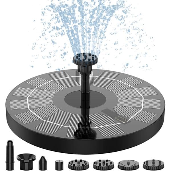 2,5W solfontene med solcellepaneler, flytende fontenepumpe