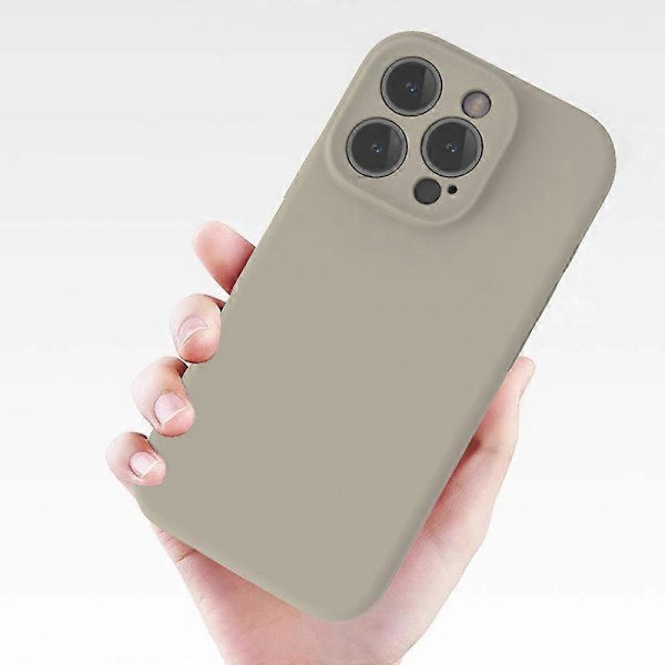 Fodral till iPhone 16 Pro Max PC+flytande silikon skyddande mobilfodral med mikrofiberfoder