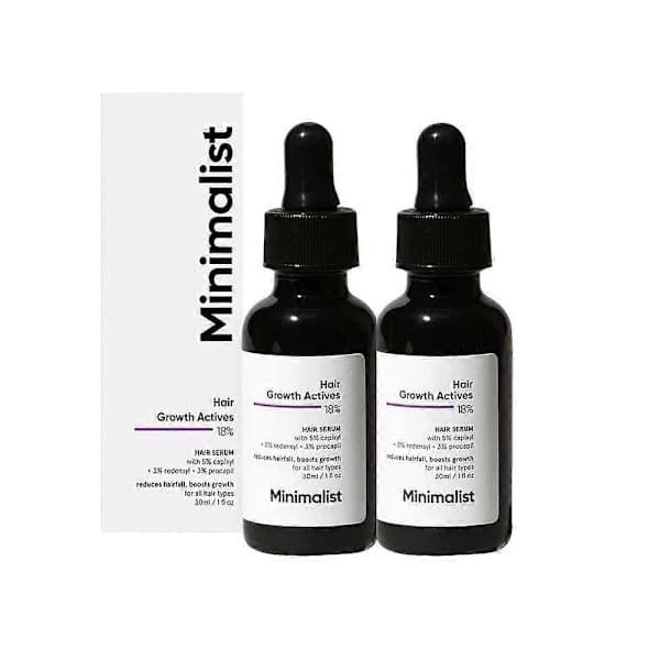 Minimalistisk hårväxt aktiverar 18% hårväxtserum främjar hårväxt (1 st)