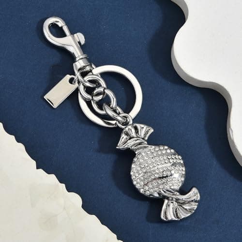 Väskberlock, söta handväskberlocker, väsktillbehörsberlocker, väskkedjor, handväskberlocker Silver Candy