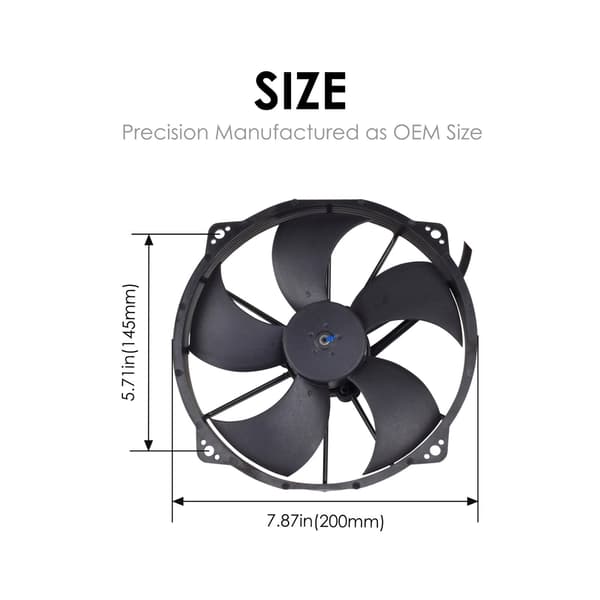 Radiator Køleventilator UTV ATV til Can-Am Commander 800 2011-2020, Erstat VA75-A101-90A 2413007 Elektrisk Køleventilator Samling 12V Høj Luftstrøm