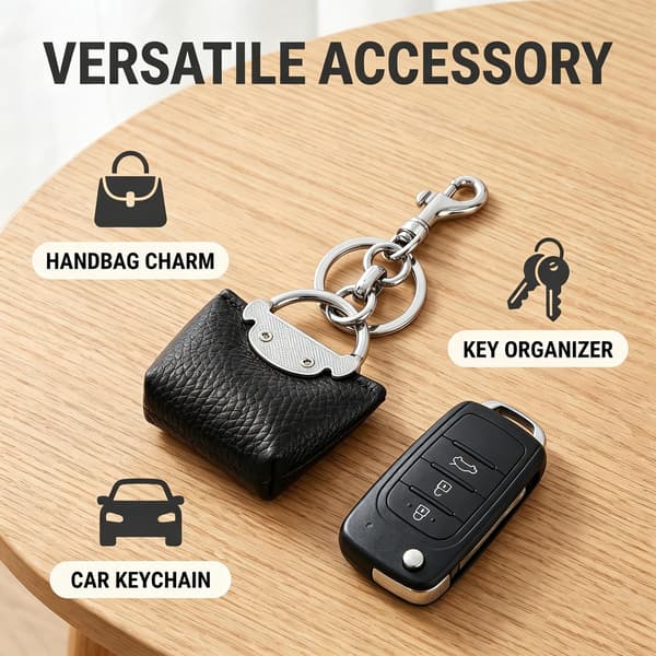 Väskberlock, söta handväskberlocker, väsktillbehörsberlocker, väskkedjor, handväskberlocker Handbag - Black