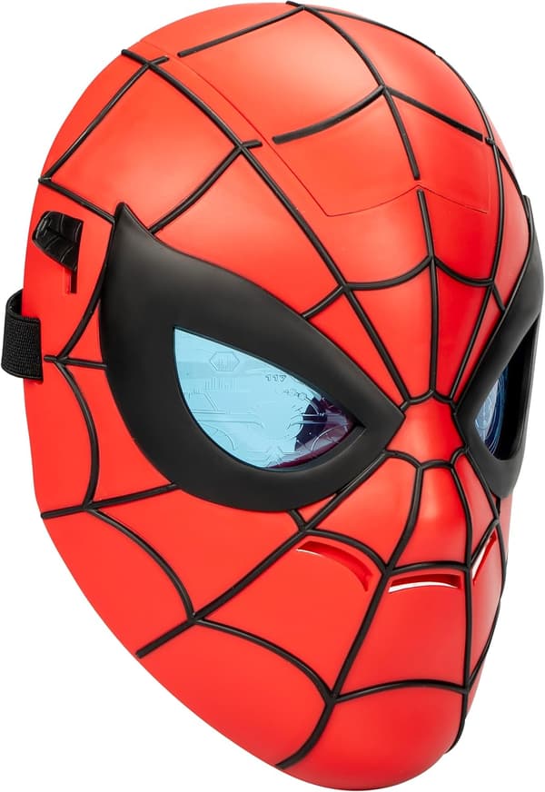 Marvel Spider-Man Glow FX Maske, Lysende Rollespill-leke, Superheltleker for barn fra 5 år og oppover