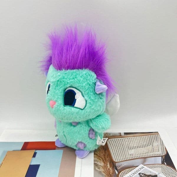 Søt Bibble Kosedyr Åndedyr Leketøy Samleobjekt Kawaii Plysjdukke Unik Gave til Gutter og Jenter Bibble Blå