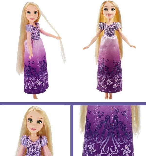 Prinsessedukker, Snehvide Poserbar Modedukke, Rapunzel Rapunzel