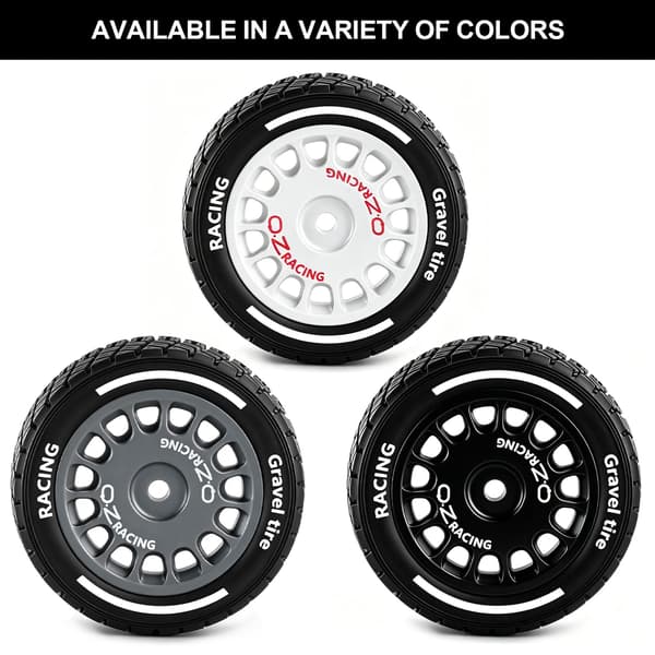 12 mm Hex RC Drift Hjul och Rallydäck för Mojave Grom Typhon Grom Gray