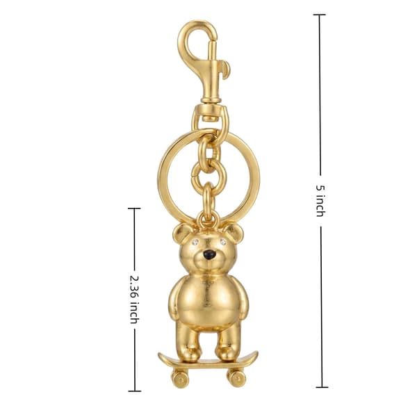 Väskberlocker för handväskor - Söt handväskkedjeberlock - Väskaccessoarer Berlocker för kvinnor Skateboar Bear-Gold