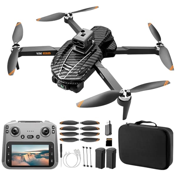 A16 GPS-droner med 4K-kamera til voksne EIS, drone med 4,5\" HD-skærm Black