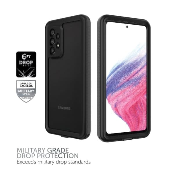 Body Glove Tidal Vandtæt Telefoncover til Samsung Galaxy A53 5G, Sort/Grå