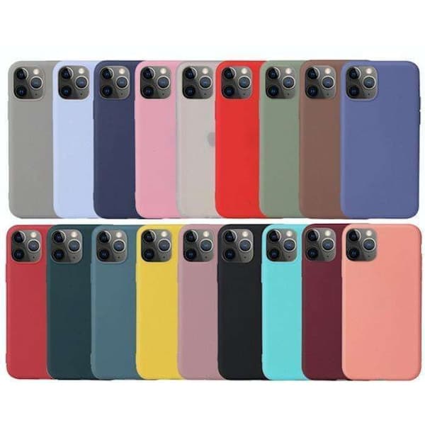 iPhone 14 - Matta TPU-kuori - Shell Apricot orange