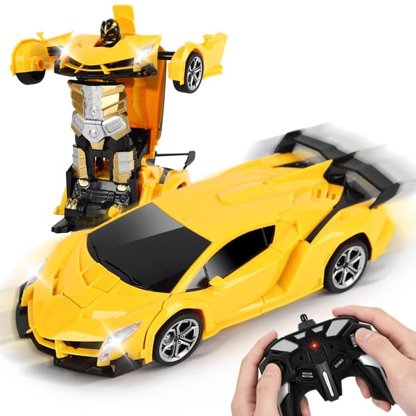 Fjärrstyrd bil för pojkar 4-12 år, 2.4GHz RC Transform Robotleksaker