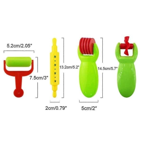 26 morsomme Play-Doh verktøysett deigform støpeform leketøy kutter modellering for barn gave stil 2