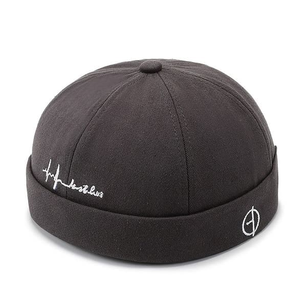 Puuvillainen Docker-pipo HARMAA HARMAA, HARMAA GREY