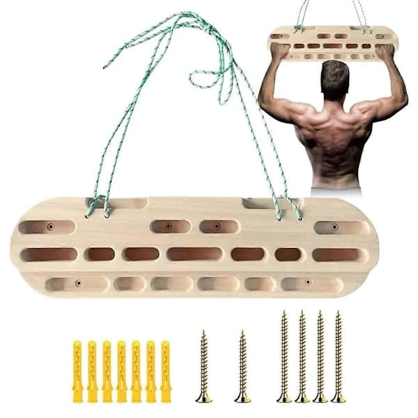Klatre-fingerboard styrke klippebræt bærbart pull-up klatre-hangboard grebsforstærker underarmstræner