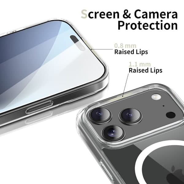 Tech-Protect iPhone 17 Pro Max Kuori MagSafe FlexAir Hybrid Läpinäkyvä