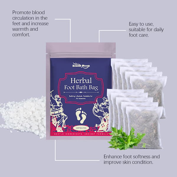 2025 Seneste Model HerbalFootBathPackMalurtEkstraktFodbadposeMiltFodbad