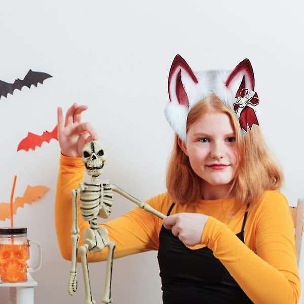 Revehodebånd Halloween Dyreører Katt Lang Pels Hår Hodeplagg Ulv Anime Cosplay Kostyme