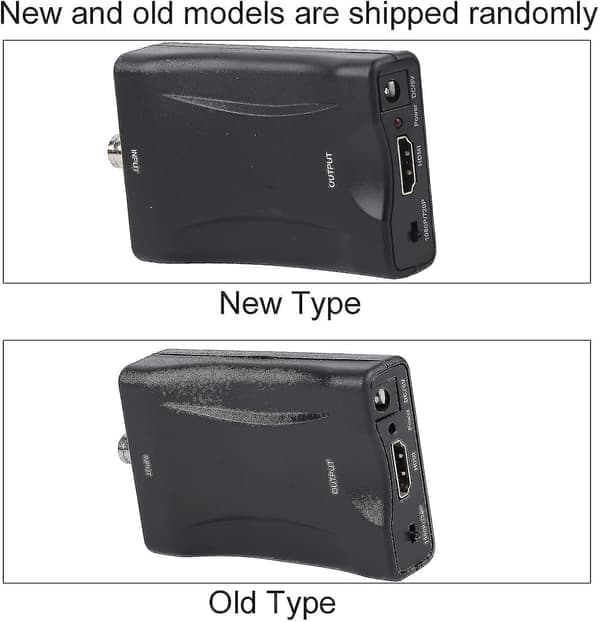 Koaksial til HDMI-adapter BNC til HDMI-omformer Koaksial til omformer for TV-antenne 1080p/720p HD-skjerm Videoadapter Overvåkingsmonitor