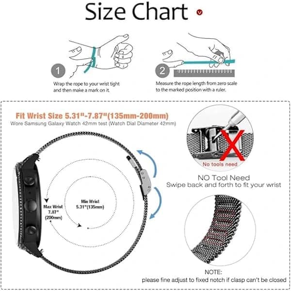 Urrem til Garmin Venu 2 Plus/venu Sq/vivoactive 5/Vivomove 3, 20 mm rustfrit stål quick release rem