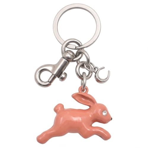 Väskberlock, söta handväskberlocker, väsktillbehörsberlocker, väskkedjor, handväskberlocker Rabbit-Pink