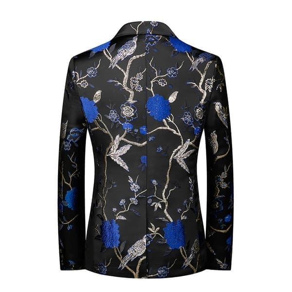 Herre blomstret blazer luksus fest middag smoking blazer, størrelse 2XL 2XL