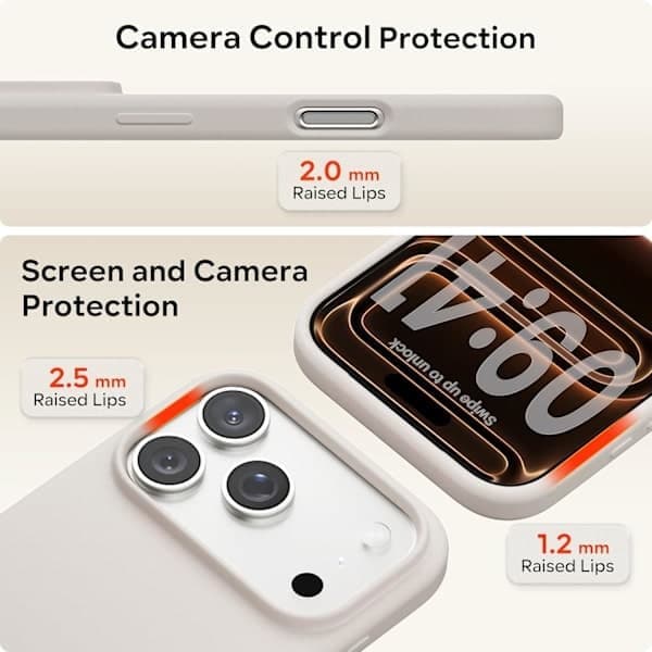 17 Pro Flytende Silikon Støtsikkert Deksel Kompatibel med 17 Pro Mykt Deksel Full Beskyttelse (Blå) Blå iPhone iPhone, Størrelse Blue iPhone 17 Pro