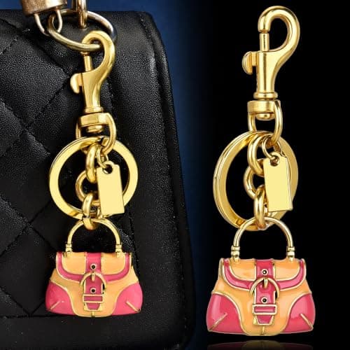 Väskberlocker för handväskor - Söt handväskkedjeberlock - Väskaccessoarer Berlocker för kvinnor Handbag-gold