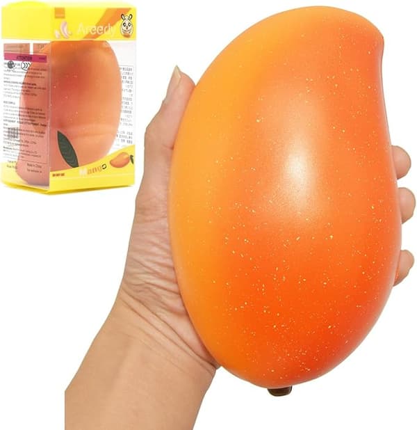 Squishy Gold Mango Colossal Hitaasti Kohoava Tuoksuva Hedelmä Squishy