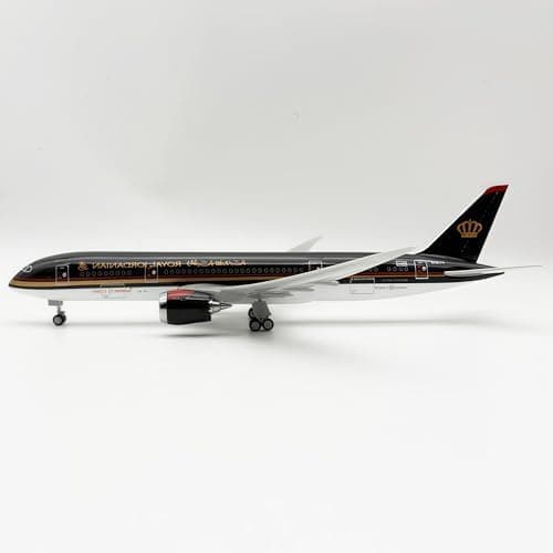 Royal Jordanian B787 Modell 30cm Legering Metall Skala Samlarobjekt Display Present Prydnad Fans