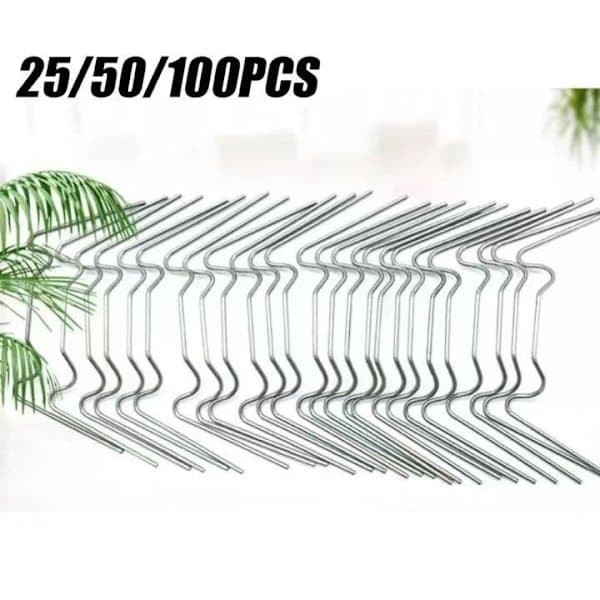 Drivhusglasclips Sæt - 50 W Clips + 50 Z Clips til Drivhuspaneler