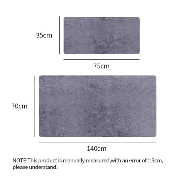 Blød mikrofiber badekåbe til mænd, grå grey